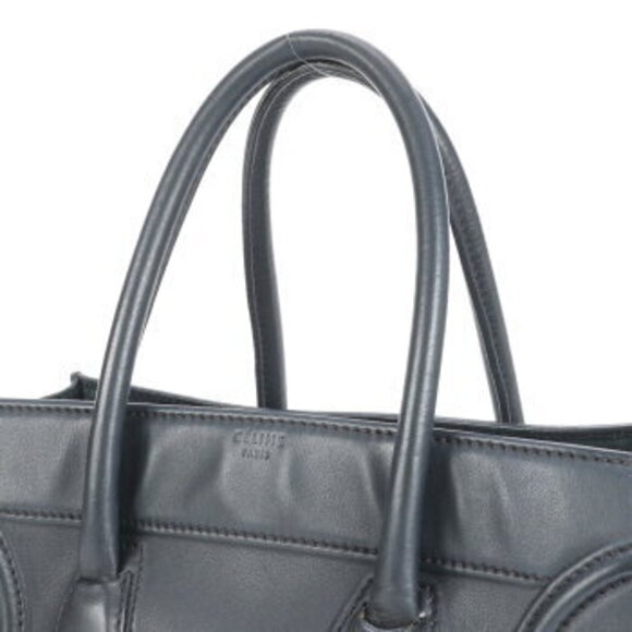Celine Luggage Phantom leather Shoulder Bag Tote black - Picture 3 of 11